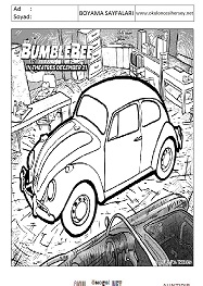 Bumble-Bee boyama sayfaları